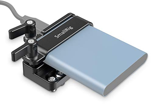 SMALLRIG Montagehalterung Kompatibel mit Samsung T5 SSD, Adapter montieren für Samsung T5 SSD Funktioniert mit SMALLRIG Cage für BMPCC 4K, 6K - 2245B