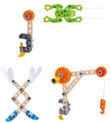 Hape Junior Inventor Bausatz für Tüftler Experimentierset, Mint-Spielzeug, ab 4 Jahre
