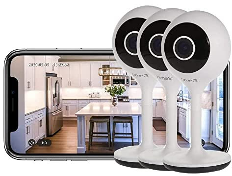 Time2 Sophia Indoor WiFi Security Camera 1080P HD - Instant Motion & Sound Alerts, 100° Field of View, Night Vision, 2 Way Audio, Cloud & Local Storage - Ideal for Pet, Baby or Elderly Monitoring