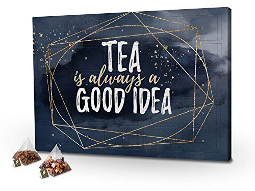 printplanet - Tee-Adventskalender XL Tea is Always a Good Idea mit 24 hochwertigen Teefüllungen von Floragold® - 2026
