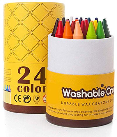 Jar Melo Washable Crayons - 24 Colours