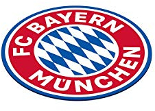 Amscan 9906510 - FC Bayern München Bierdeckel, Set mit 12 Stück, Durchmesser 10,7 cm, aus Papier, Untersetzer für Gläser oder Tassen, Fanclub, Fußball, Party