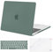 MOSISO Compatible with MacBook Pro 13 inch Case M2 M1 2025 2024 2023 2022-2016 Release A2338 A2289 A2251 A2159 A1989 A1706 A1708, Plastic Hard Shell Cover&Keyboard Skin&ScreenProtector, Midnight Green