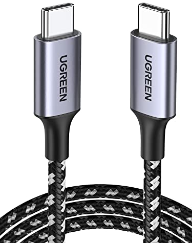 UGREEN USB C to USB C Charger Cable 60W USB C 3.1 5Gbps 4K@60Hz Video Display USB C Cable Compatible with MacBook Pro/Air, iPad Pro, iPhone 16/15, Galaxy S24/S23, HP, ThinkPad Monitor (2M)