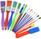 NATUCE 15PCS Peinture Brosse pour Enfants Bébé, Pinceaux de Peinture, Pinceaux en Mousse, Enfants Peinture Kits, Éponge Brosses de Peinture Enfant, Ensemble Brosse de Peinture pour Débutant Peinture