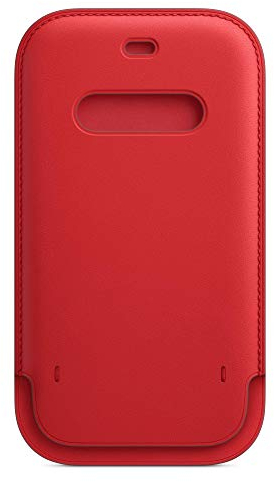 Apple Funda Integral de Piel con MagSafe (para el iPhone 12 y iPhone 12 Pro) - (Product) Red