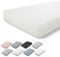 Walra Spannbettlaken 180x200, 100% Baumwolle Spannbetttuch, Perfekte Matratzenpassform, Weiches Gefühl, Knitter- & Bügelfrei - Off-White