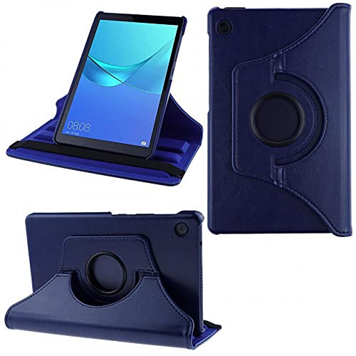COOVY® 2.0 Funda para Huawei Matepad T8 (8.0) Smart 360º Grados ROTACIÓN Cover Case Protectora Soporte | Azul Oscuro