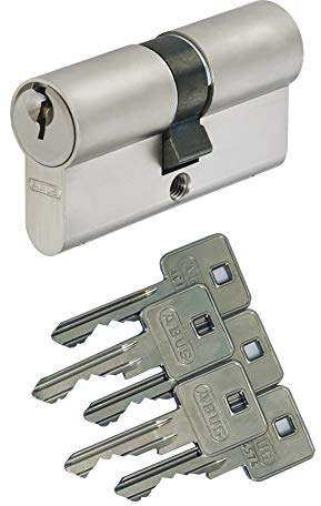 ABUS A93 Doppelzylinder 30/30mm mit 5 Schlüssel, mit Not-u. Gefahrenfunktion und Bohrschutz, Profil C73 C83