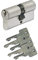 ABUS A93 Doppelzylinder 30/30mm mit 5 Schlüssel, mit Not-u. Gefahrenfunktion und Bohrschutz, Profil C73 C83