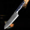 Damasco Cuchillo Chef Profesional Japón Sankotu Cleaver de deshuesar Gyuto cuchillo de cocina que cocina la herramienta exquisita del ciruelo del remache de la manija (Color : Santoku Knife)