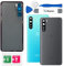Eonpam Akkudeckel für OnePlus Nord Rückseite Glas Original Backcover Back Glas Ersatz Reparatur Set mit Kameraobjektiv (Grau)