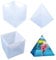 Yalulu Groß Pyramide Transparente Epoxidharz Formen, Pyramid Silikonform Gießform Resin Form Schmuck Mold DIY Ornament Dekoration
