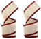 GWHOLE 2 Rollen Plaid Leinen Band Sackleinen 10,9 m Geschenkband Dekoband Juteband für Weihnachten Geschenk Handwerk Dekoration