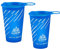 SANIQUEEN.G Flacon souple pliable bouteilles d'eau de course flacon pliable pour sac d'hydratation cyclisme Marathon course randonnée (Gobelet Deep Blue-2 PCS)