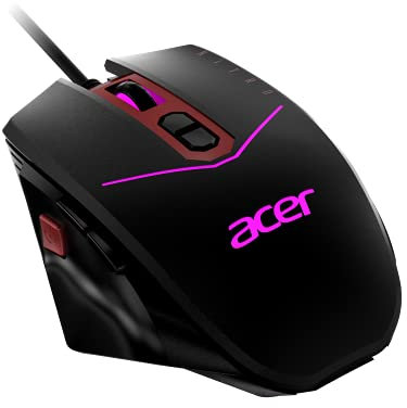 Acer Nitro Gaming Mouse II Gaming Maus mit PAW3325 Sensor, Einstellbarer DPI & 8 Tasten inkl. Burst Fire