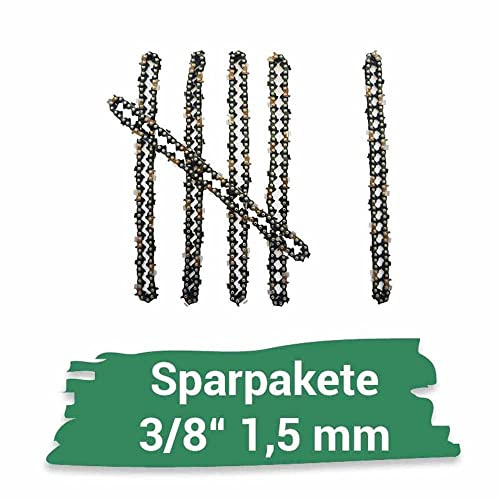 5+1 Sägeketten 3/8 1,5 mm 60 TG 40 cm für Motorsägen von u.a. Dolmar, Husqvarna, Blitz