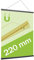 SPRINTIS Posterleiste 22 cm, holz, schwarz, magnetische Posterschiene im DIN A4 Format, Poster Aufhänger als gestalterisches Element