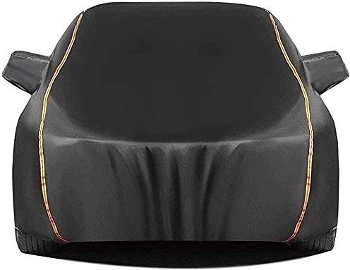 Auto-Hagelschutzplane Autoabdeckung Für Dodge Ram 1500 | Mehrlagige wasserdichte Plus-Baumwoll-Autoplane Für Den Außenbereich, Kratzfest Und Staubdicht (Color : Black)