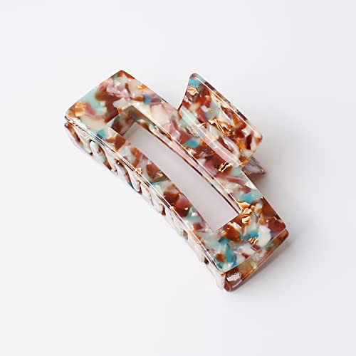 QinGoo Groß Acetat Haarklammer Klauen Haarspange Schöne Damen Haarschmuck Elegant Haar-Accessoire 1 stück(10.5 * 5.7cm, Multicolor)