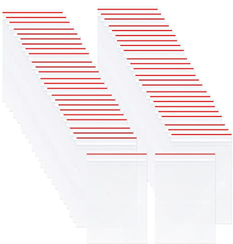 QincLing 400 Stück Kleine Polybeutel Verschlussbeutel Qiederverschließbare Tüten Transparente Aufbewahrungsbeutel Plastiktüten Verschluss Ziplock Aufbewahrung Mit Druckverschluß (4cm*6cm) Polyethylen