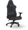 Corsair TC100 Entspannter Gaming-Stuhl, Stoff, Rennsport-Design, Lendenkissen, abnehmbares Nackenkissen aus Memory-Schaum, verstellbare Sitzhöhe, verstellbare Armlehnen, Grau und Schwarz