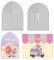 GLOBLELAND Gepunktete Linie Metall Stanzschablone Rahmen Papierpräge Stanzschablonen Set Stanzformen für Kartenherstellung DIY Papier Scrapbooking Handgefertigtes Fotoalbum