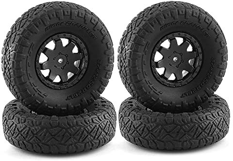 ABLOOX RC-Zubehör 4 x Felgen 8-Speichen-Reifen for 1/24 RC Crawler Car Mini-Z 4x4 Jeep Upgrade Teile Zubehör