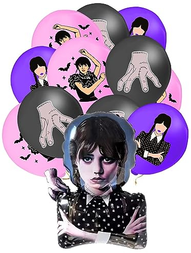 Dekorativer Ballon Kinder Geburtstag Ballons Party Dekorationen Junge Geburtstag Baby Shower Party Supplies -Addams themenorientierte Party Dekoration Set