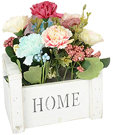 cypreason Blumentopf aus Holz, Kleine Pflanzkiste aus Holz, Kleiner Blumenkasten für die Fensterbank, Indoor-Ornament-Pflanzenkasten, rechteckiger Pflanzenkasten für Garten, Terrasse, drinnen
