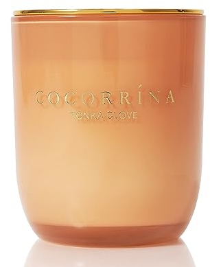 Cocorrína Candle Bougie Parfumée en pot - Girofle Tonka, Durée de combustion jusqu'à 22 heures, Bougie Naturelle de Soja, Bougie Cadeau de Noël, 180g