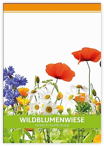 FLORTUS Wildblumenwiese für Gastgeschenke | Wildblumensamen für Bienen & Insekten als Dankeschön Geschenke & Werbegeschenke | Blumensamen