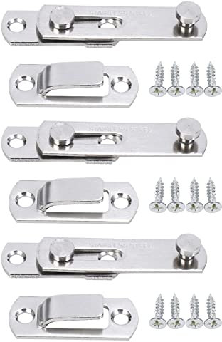 Kliplinc 3X Hasp Latch METAL Hasp Latch Lock Sliding Door Lock for Window Cabinet Fitting