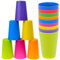 9 Pezzi di Bicchieri di Plastica Colorati, 260 ml Bicchieri Impilabili Riutilizzabili per Feste, Set di Bicchieri da Campeggio per Compleanni, Feste, Picnic (9 Colori)