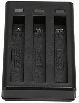 3 Channel Battery Charger for insta360 ONE X2 Battery, 5V 2A Input 4.4V 750mA Output Fast Charging Quadruple Protection, Intelligent LED Displays