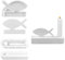 Silikonformen Gießformen Fisch Silikonform Kerzenhalter Fisch Silikon Gießform Kerzenhalter Fisch Gießformen Silikon Giessform Silikon Beton Gießform Kerzenhalter für Teelichter und Stabkerzen (A)