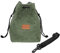 PATIKIL Camera Bag, Drawstring Pouch with Adjustable Shoulder Strap Portable Handbag for DSLR Camera, Green，Size L