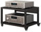 „Mobiler Audio-Video-Medienständerwagen auf Rädern, 2 3 4 5-stufiges Hochleistungs-Entertainment-Stereokomponenten-Rack, HiFi-Racks für Zuhause, schwarzer moderner Audio-Rack-Tower (Farbe: 2