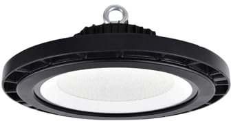 ENOVALITE ECO Hallenstrahler LED Hallenleuchte 150W, 25500lm, 170lm/W, 5000K Neutralweiß Tageslicht, IP65, IK06 - UFO Lampe High Bay Hallentiefstrahler