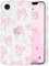 Draamvol for iPhone XR Phone Case, Clear Wave Frame Ribbon Bowknot Pattern for Girls Women Soft Non-Yellowing Shockproof TPU Camera Protective Phone Bumper Cover, Pink