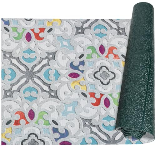 ANRO Küchenteppich Küchenläufer Teppich Läufer Küche waschbar rutschfest Valentina Abwaschbar 120 x 52cm