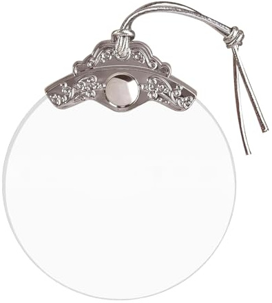 Personalisierte Weihnachtsanhänger aus Glas mit Foto und Text, Weihnachtsbaumschmuck Anhänger Selbst Gestalten Weihnachtsdeko Kristalle 2D Weihnachtskugeln für Weihnachtsbaum Feiertag Party Deko