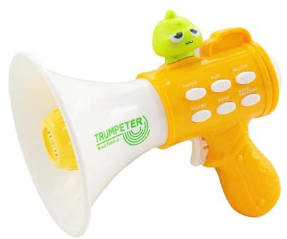 JISADER Voice Changer for Kids Mini Megaphone Toy Birthday Gift for 3 4 5 6 7 8 Year Old, Orange