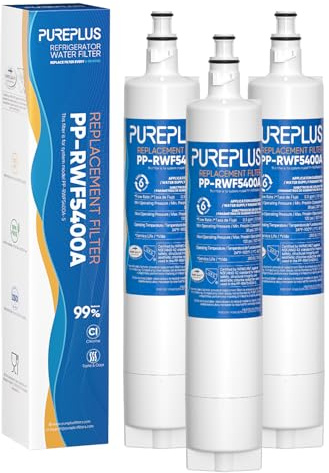 PUREPLUS 47200 Kühlschrank-Wasserfilter Ersatz für Fisher & Paykel 847200, Fisher & Paykel Kühlschrank, Modellnummer E522, E422, E402, 3er-Pack