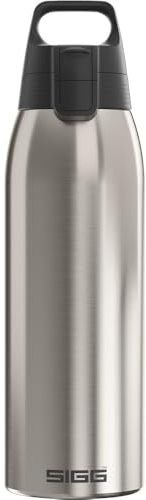 Sigg - Isolierte Trinkflasche - Thermosflasche Shield Therm One - Kohlensäurehaltige Getränke - Auslaufsicher - Spülmaschinenfest - BPA-frei - 90% recycelter Edelstahl - 0,5L, 0,75L & 1L