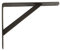 Amig - Palomilla para Estanterías de Pared - Escuadra Metálica para Baldas - Ángulo para Estantes - Soporte Estantería - Acero - Color Negro - Medida 300x225 mm - Peso Máx. Recomendado 260 Kg