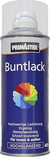 Primaster Lackspray Klarlack 400ml Hochglänzend Versiegelung Wetterbeständig