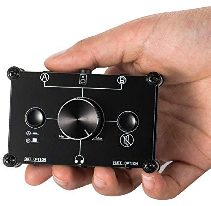 Nobsound MC1024 2-Way Microphone Headset/Speaker MIC Audio Switch Hub Switcher 3.5mm 4-Pole MIC A&B Selector