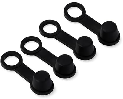 8mm Brake Bleed Nipple Caps, Dustproof Rubber Protection, Brake Bleeder Valve Covers, 4PCS Black Grease Seal for Automotive Technicians, Motorcycle Enthusiasts, DIY Car Repair