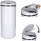 Automatischer Mülleimer mit Sensor 30-60 Liter - rostfreier Abfalleimer mit Bewegungssensor und Klemmring für Müllbeutel - automatisches Öffnen/Schließen, Soft-Close-Deckel, kontaktloses Entsorgen